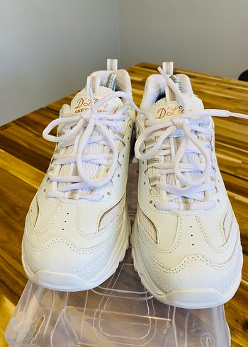 Skechers Skechers Beyaz Platform Topuklu Spor Ayakkabı