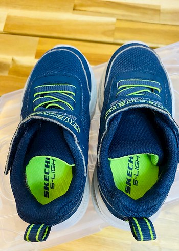 24 Beden mavi Renk Skechers Renkli Erkek Çocuk Spor Ayakkabı Velcro
