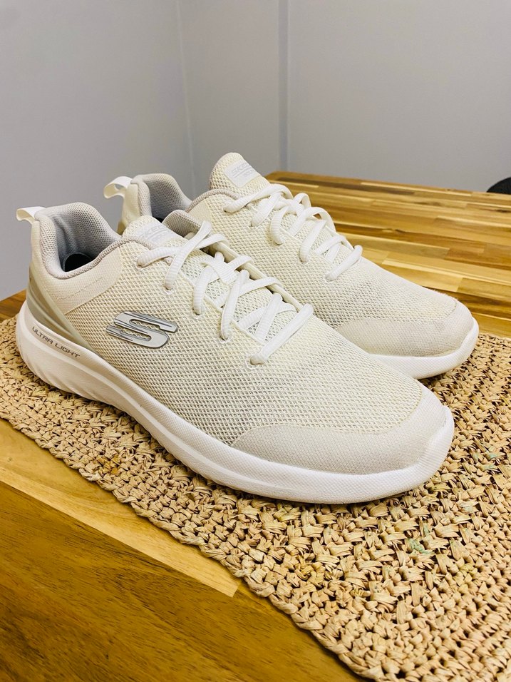 Skechers  Beyaz Dolgu Topuklu Spor Ayakkabı - Görsel 3