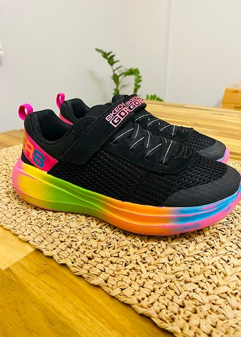 Skechers Kız Çocuk Renkli Bağcıksız Spor Ayakkabı - Görsel 3