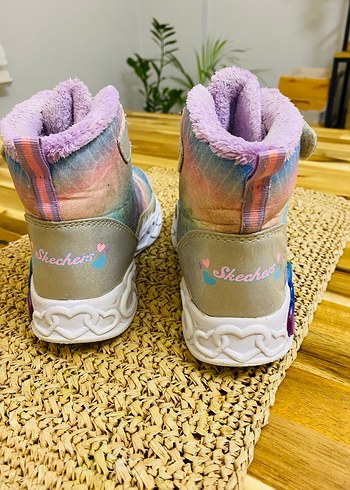 Skechers Kız Çocuk Çok Renkli Bağcıklı Sneaker - Görsel 4