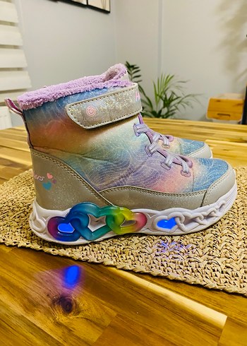 Skechers Kız Çocuk Çok Renkli Bağcıklı Sneaker - Görsel 3