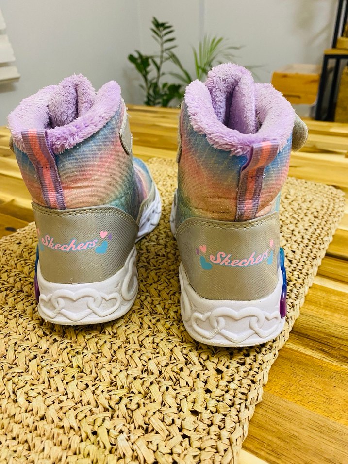 Skechers Kız Çocuk Çok Renkli Bağcıklı Sneaker - Görsel 4