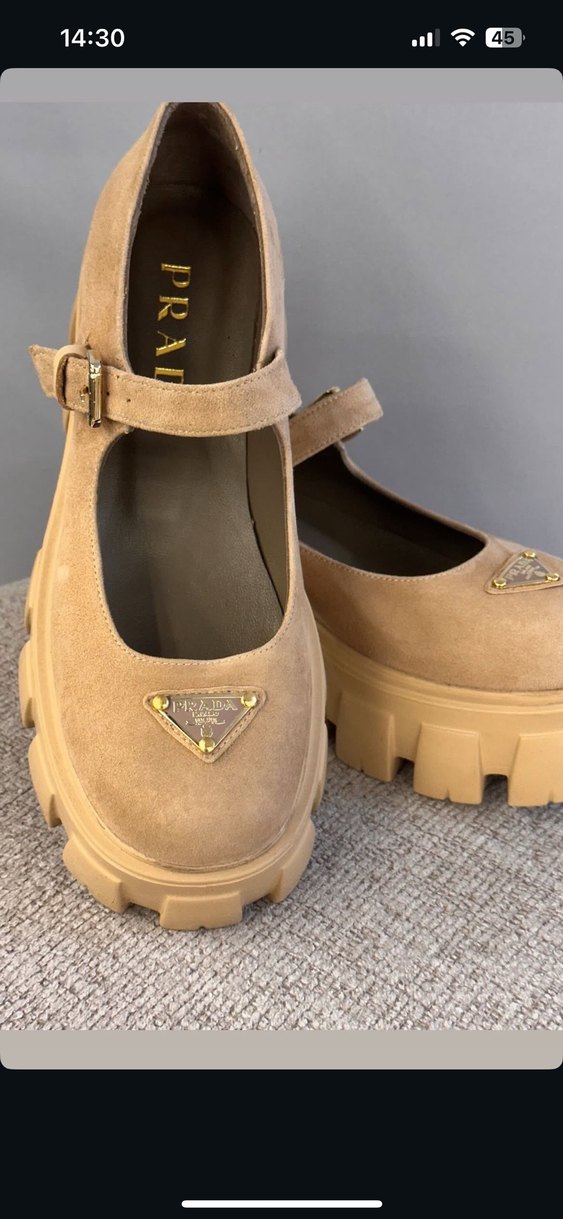 Prada kalın taban ayakkabı - Görsel 2