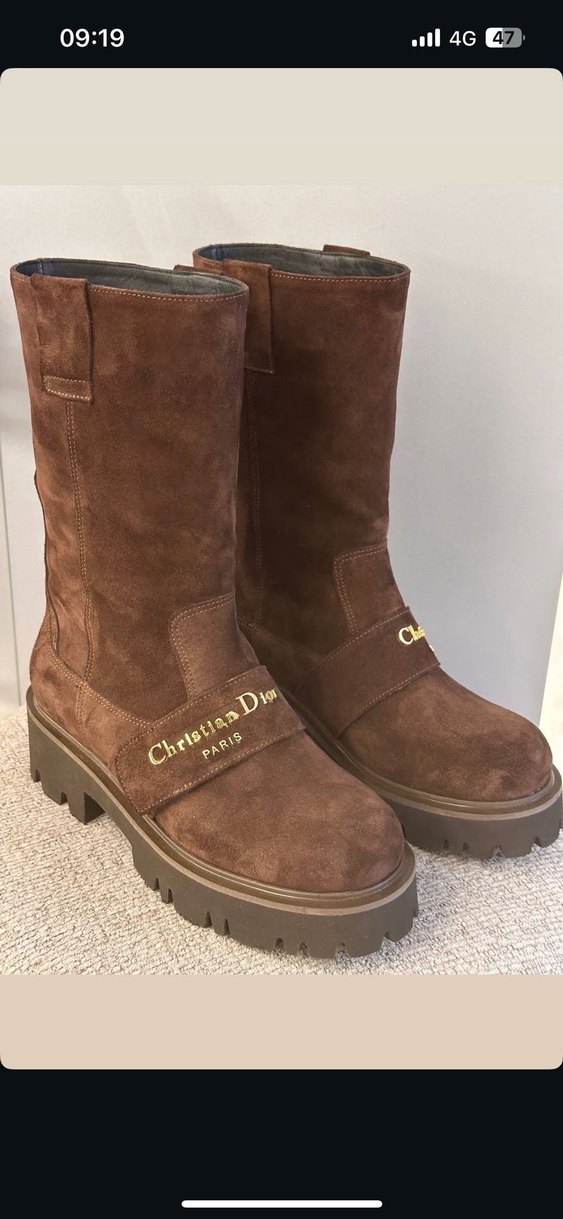 Kahverengi Süet Kadın Dizüstü Bot - Görsel 2