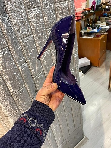 diğer Beden Mor stiletto ayakkabı