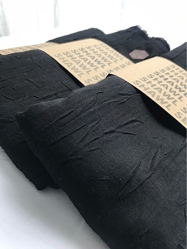 Siyah shawl secret bambu kraş şal