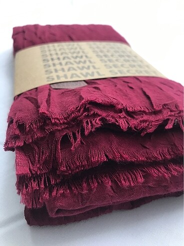  Beden Bordo shawl secret bambu kraş şal