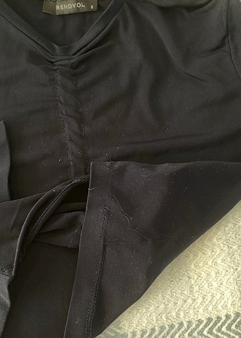 Lacivert Bisiklet Yaka Bluz - Görsel 5