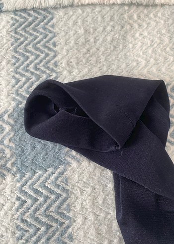 Lacivert Bisiklet Yaka Bluz - Görsel 3