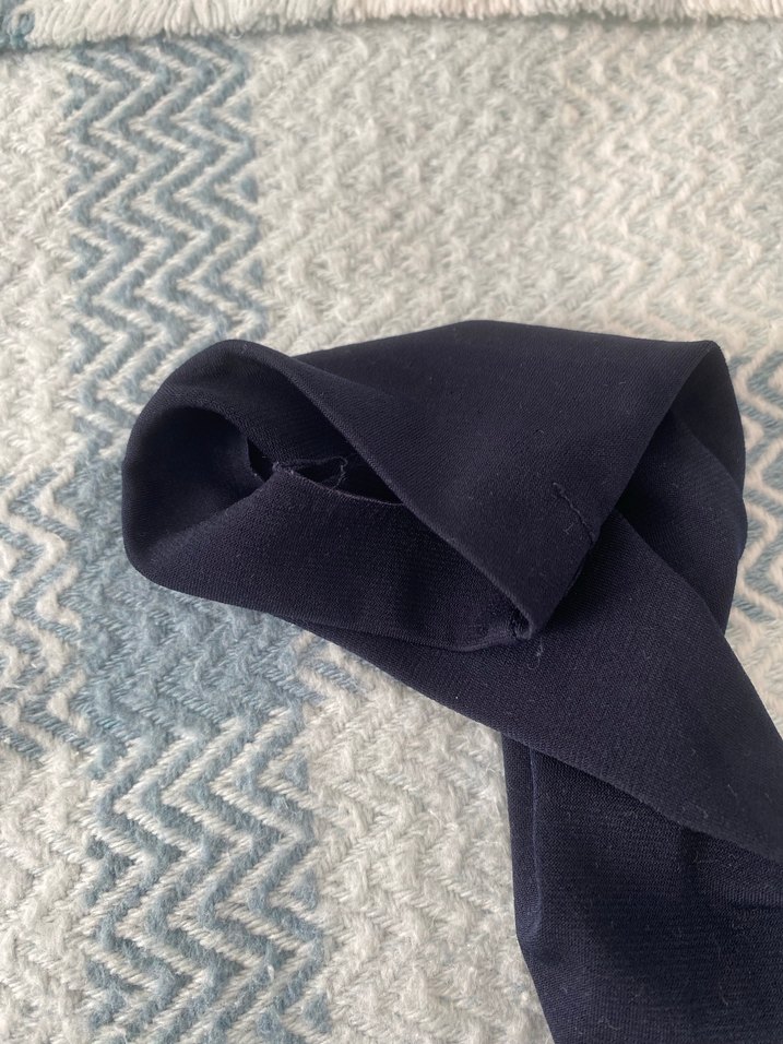 Lacivert Bisiklet Yaka Bluz - Görsel 3