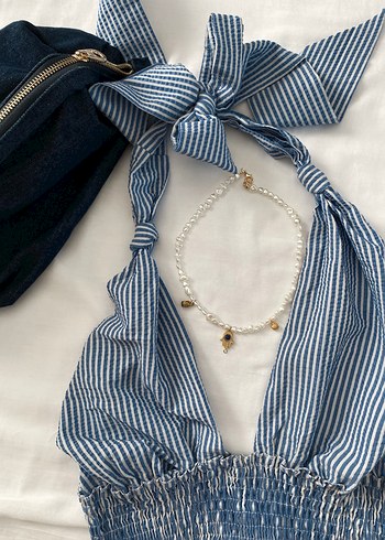 Beden mavi Renk İncili Bohem Pinterest Kolye