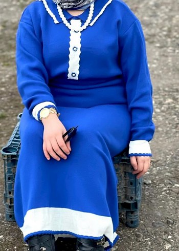 Mavi Uzun Triko takım
