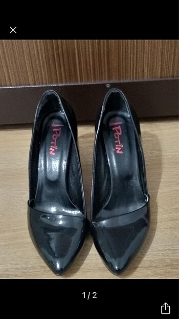 Siyah rugan stiletto