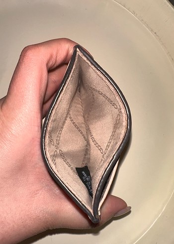 michael kors pudra kadin deri cuzdan kartlik - Görsel 4