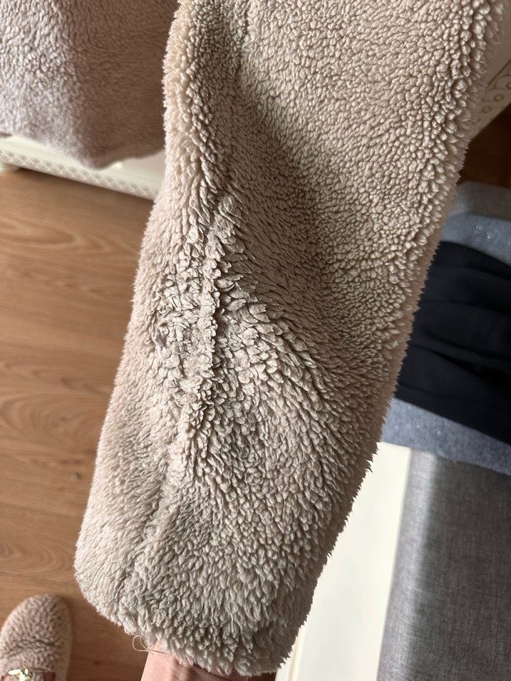 zara pelus mont ceket - Görsel 4