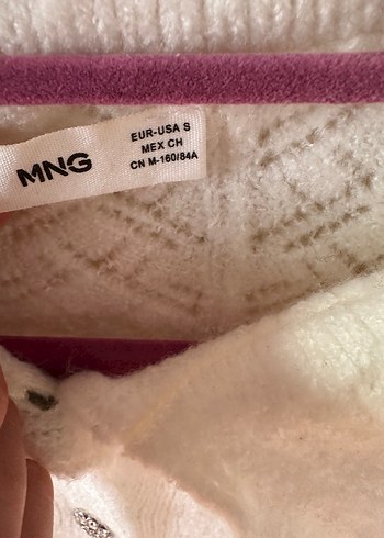 Beyaz Örgü Kadın Hırka - Görsel 2