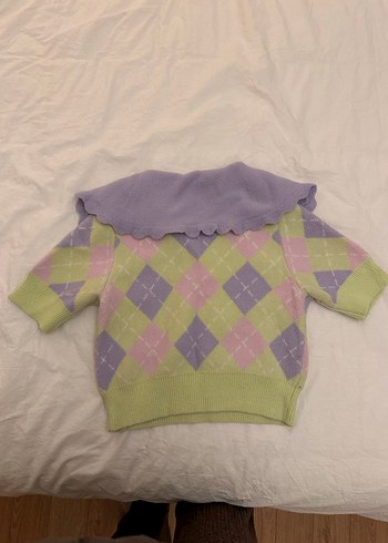 Zara Ekose Pastel Kazak - Görsel 2