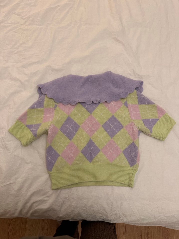 Zara Ekose Pastel Kazak - Görsel 2