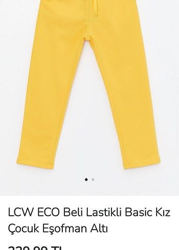 Sarı Basic Erkek Çocuk Eşofman Altı