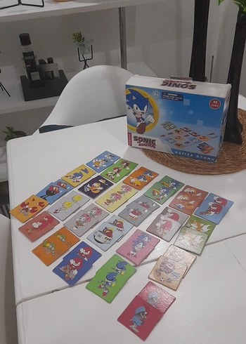 Sonic Temalı Renkli Hafıza Kartları