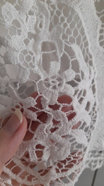 m Beden beyaz Renk Crop üst