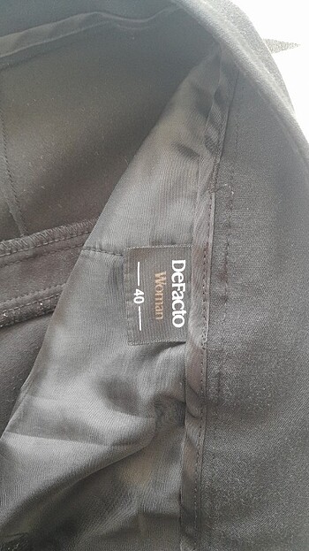 40 Beden siyah Renk Kumaş pantolon