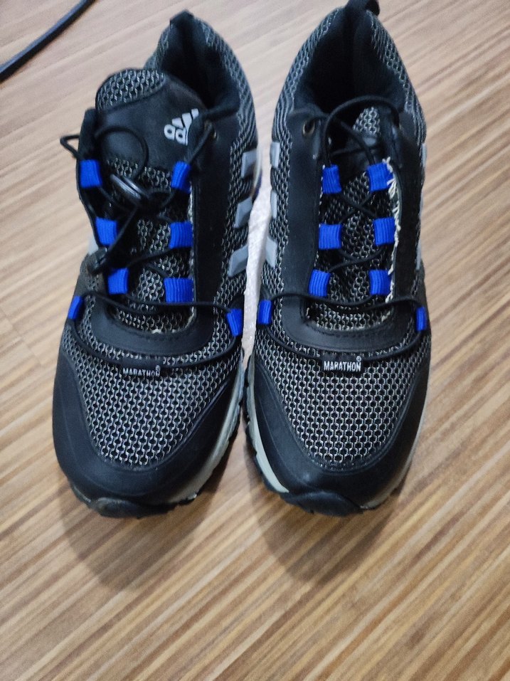 Erkek Siyah Mavi Adidas Koşu Ayakkabısı - Görsel 3