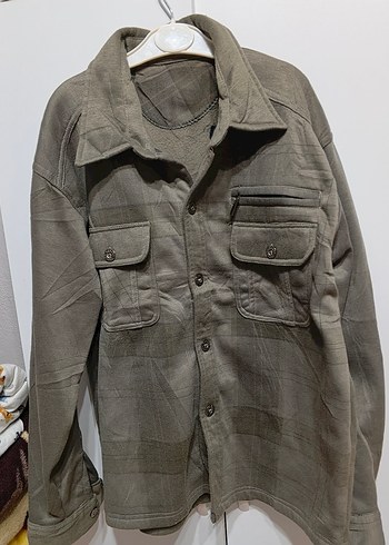 Gri Keten Düğmeli Erkek Gömlek 13 /14yaş - Görsel 3