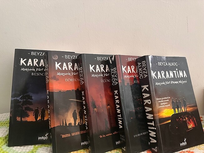 Karantina serisi karton kapak 5 serisi. indigo yayınları