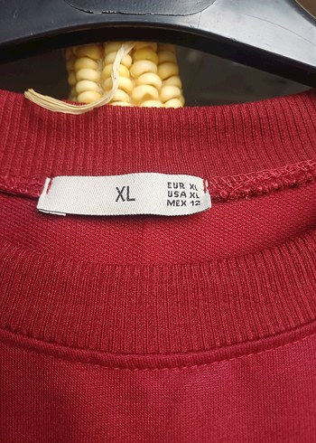 Kadın Bordo Uzun Kollu Sweatshirt - Görsel 3