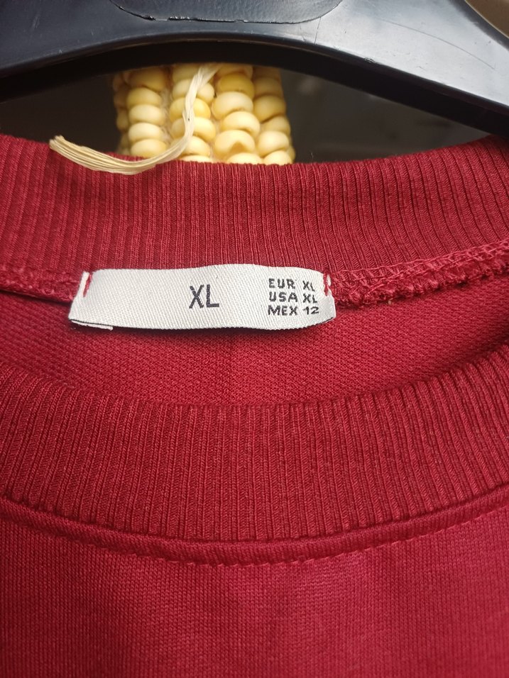 Kadın Bordo Uzun Kollu Sweatshirt - Görsel 3