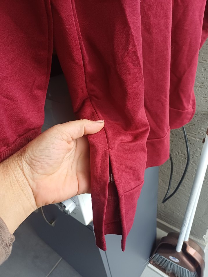 Kadın Bordo Uzun Kollu Sweatshirt - Görsel 4