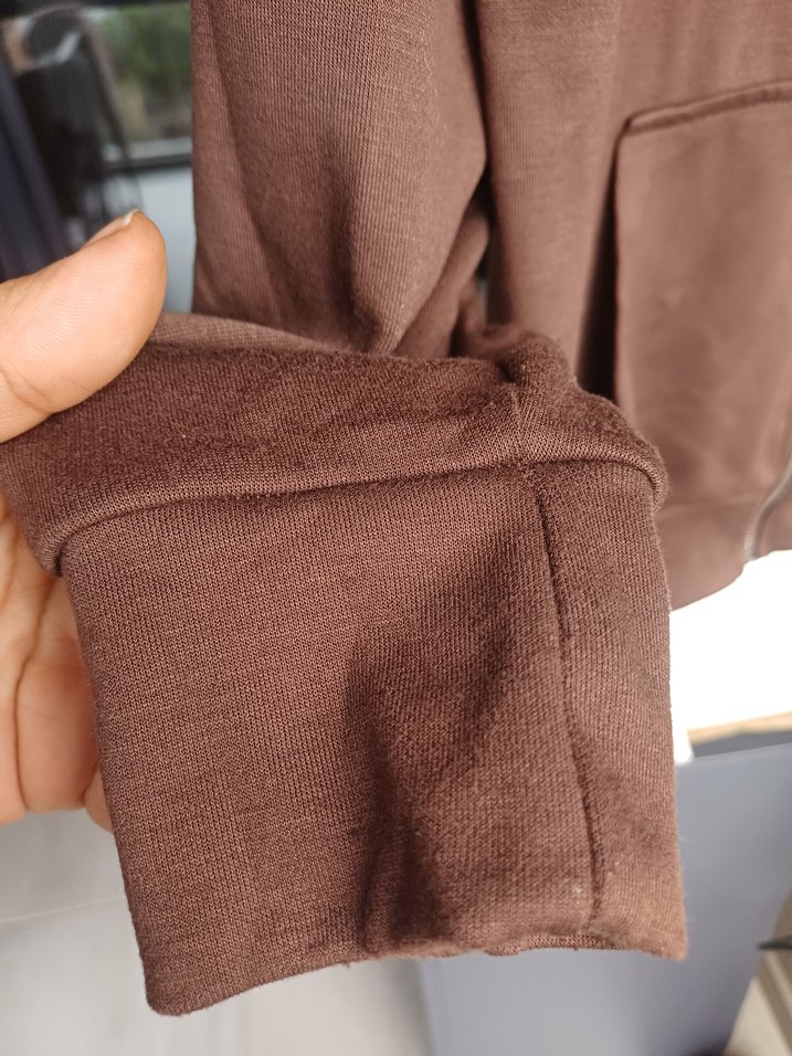 Kadın Kahverengi Fermuarlı Sweatshirt - Görsel 2