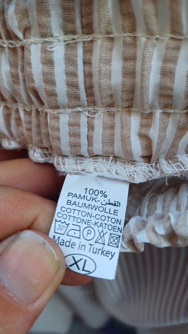 Bej Piliseli Midi Kadın Kumaş Pantolon - Görsel 3