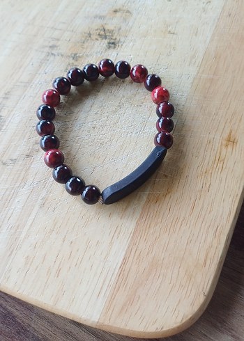 Bordo Boncuklu Bohem Kadın Bileklik - Görsel 6