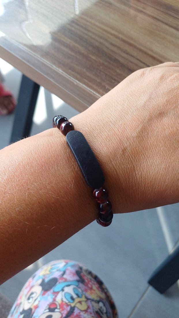 Bordo Boncuklu Bohem Kadın Bileklik - Görsel 4