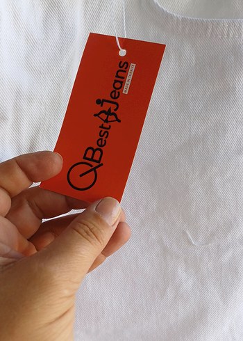 Beyaz Pamuk Mini Etek Rahat Kesim - Görsel 3