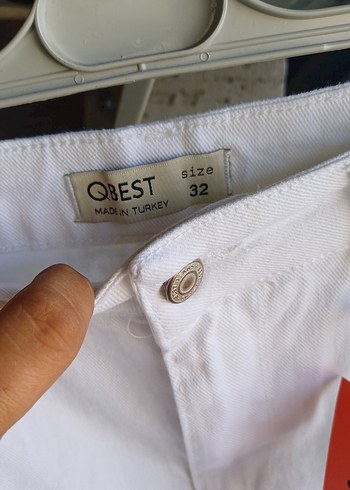 Beyaz Pamuk Mini Etek Rahat Kesim - Görsel 4