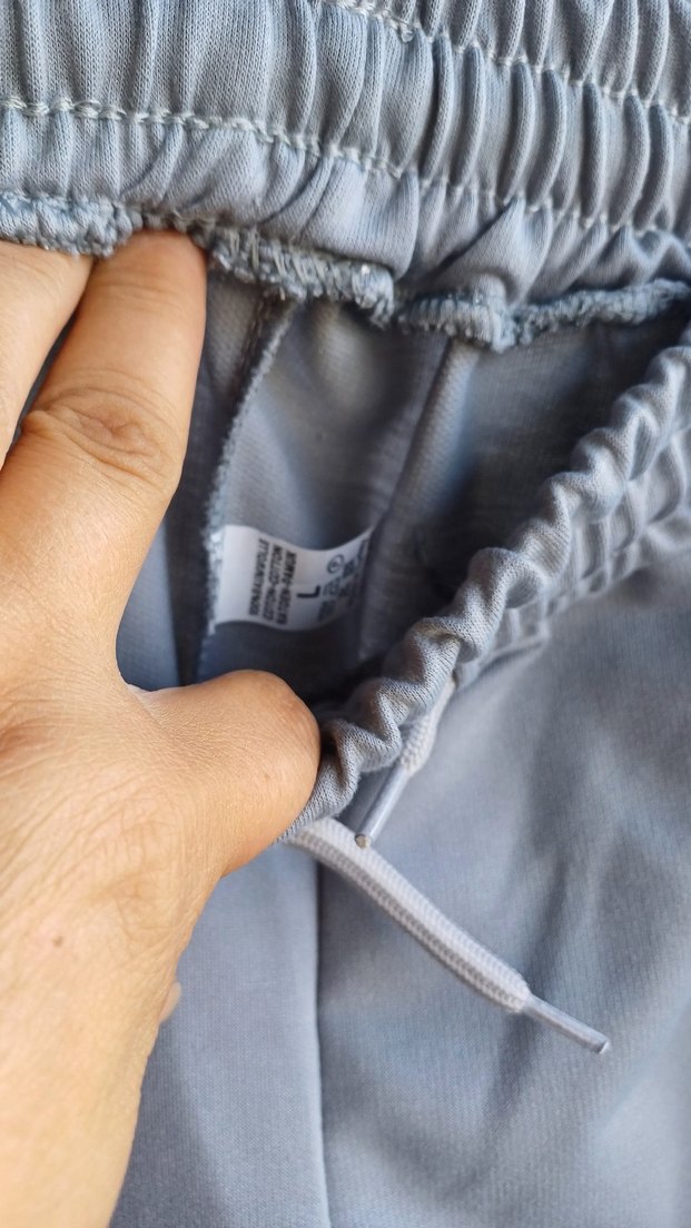 Gri Rahat Hamile Mini Şort - Görsel 2