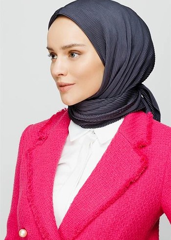 Fresh scarfs Gri Pliseli eşarp