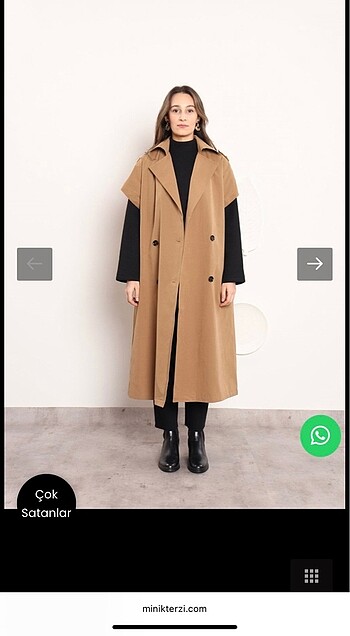 Minikterzi oversize trençkot