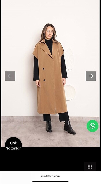 Diğer Minikterzi oversize trençkot