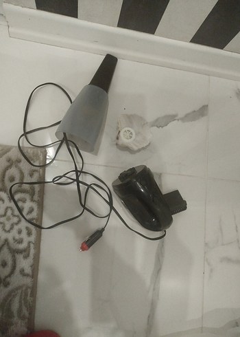 Gri Mini Araç Elektrikli Süpürge - Görsel 4