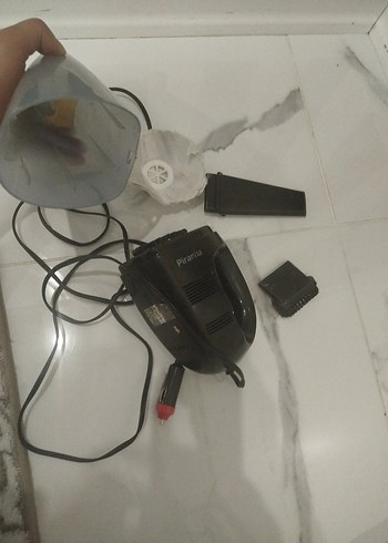 Gri Mini Araç Elektrikli Süpürge - Görsel 5