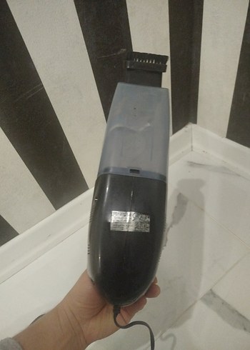 Gri Mini Araç Elektrikli Süpürge - Görsel 2