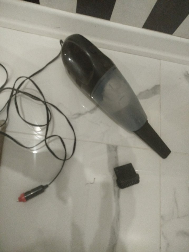 Gri Mini Araç Elektrikli Süpürge - Görsel 3