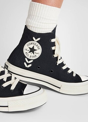 Converse orijinal Converse Chuck 70 Crafted Laces Unisex Siyah Bilekli Sn