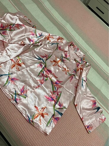 s Beden Saten pijama takımı