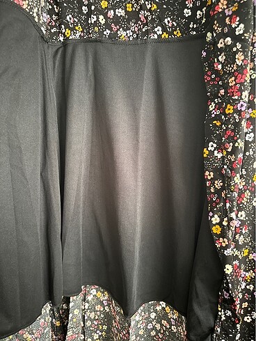 s Beden çeşitli Renk çiçekli önden düğmeli elbise